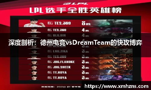 深度剖析：德州电竞vsDreamTeam的快攻博弈